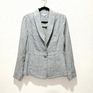 CAbi‎ Beachwalk Light Gray Women's Blazer 8
